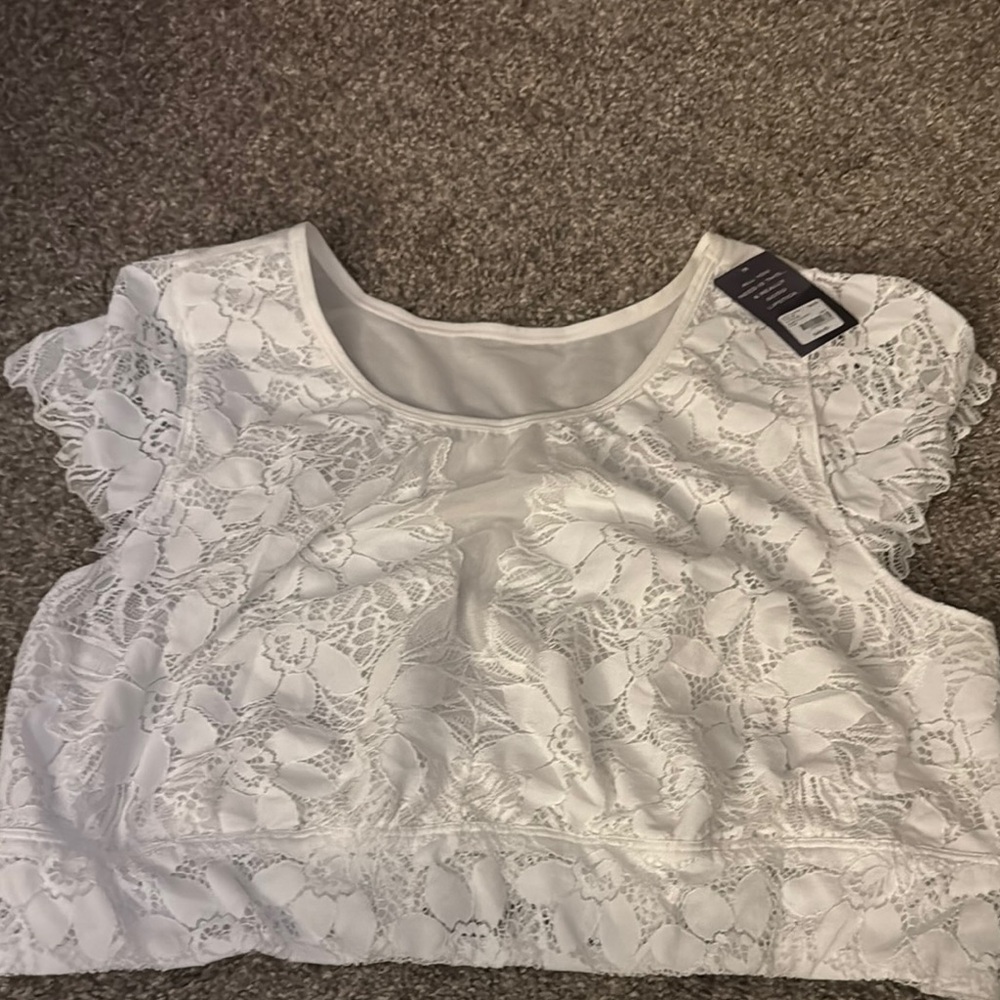 White Lace Women's Top